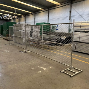 Panneaux de clôture temporaire à maillons amovibles populaires aux États-Unis pour la construction, le stockage et la sécurité des cours - Product Image 4