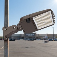 Lumière LED pour parking 28000lm 200W, éclairage LED de zone ETL DLC, étanche IP65, éclairage extérieur monté sur poteau, garantie 5 ans