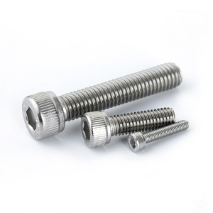 Tornillos DIN912 de Cabeza Cilíndrica Totalmente Roscados de Acero Inoxidable 304 M1.4 M2 M3 M4 M5 M6 M8 - Product Image 1