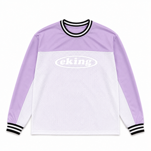 Maillot de football rétro INS <span class=keywords><strong>jaune</strong></span> crème streetwear, t-shirt de haute qualité avec impression personnalisée, maillot de football à manches longues en maille respirante - Product Image 6