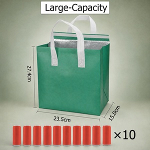 Sac de livraison alimentaire isotherme réutilisable en non-tissé, personnalisé avec logo, étanche et robuste, pour gâteaux, lait et restaurants (vente en gros) - Product Image 3