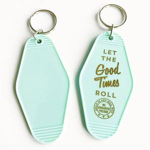 Porte-clés de chambre d'hôtel rétro vintage personnalisés en gros, porte-clés vierges pour sublimation, porte-clés d'hôtel en vrac - Product Image 1