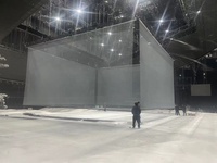 Écran de projection holographique motorisé de 10 mètres 85% transparence 3-20m de longueur pour l'événement