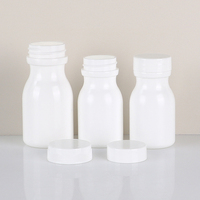 Vente en gros de flacons en plastique HDPE blancs de 120 ml (4 oz) pour pilules, capsules, comprimés, compléments nutritionnels