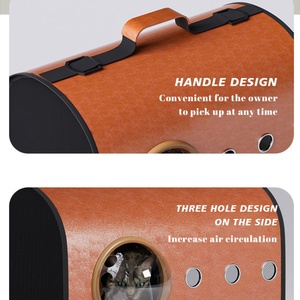 Biểu Tượng Tùy Chỉnh Sang Trọng Vật Nuôi Du Lịch Giỏ Hàng Kích Thước Nhỏ Đóng Mở Mèo Giỏ Hàng Tàu Sân Bay Với Kéo Rod Trọng Lượng Nhẹ Và Có Thể Gập Lại Tính Năng - Product Image 4