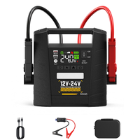 Démarreur de voiture 60000mAh 12V/24V, courant de démarrage 3600A, courant de crête 3600A, booster de batterie portable d'urgence pour camion et moto