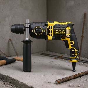 Martillo Perforador Stanley Fatmax de 13 mm con Portabrocas sin Llave y Velocidad Variable para Perforación de Concreto - Product Image 3