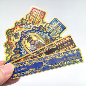 雪茄标签定制系列 Cigarro De Bandas De Puros 复古古巴套装雪茄环，带金色箔压纹 - Product Image 3