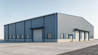 Bâtiment métallique préfabriqué Q355 en acier pour entrepôt, hangar, abri ou atelier