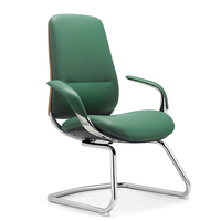 Chaise de conférence rembourrée mobilier de bureau mobilier à dossier moyen confort chaise de bureau invité chaises visiteurs dans les salles d'attente