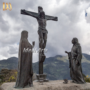 Estatua <span class=keywords><strong>de</strong></span> Jesús en la Cruz <span class=keywords><strong>de</strong></span> Bronce Fundido a Mano, <span class=keywords><strong>Escultura</strong></span> <span class=keywords><strong>de</strong></span> Jesucristo <span class=keywords><strong>de</strong></span> Tamaño Real para Decoración <span class=keywords><strong>de</strong></span> Jardín <span class=keywords><strong>de</strong></span> Iglesia al Aire Libre - Product Image 6