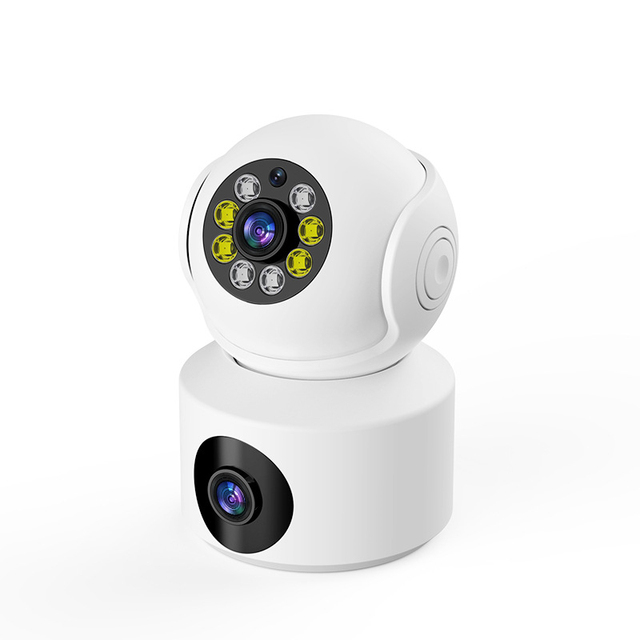Dual Camera WiFi PTZ IP Security Cameras Dual Lens 2.4Ghz Signal Indoor Outdoor Monitoring Hot Sale House Guard