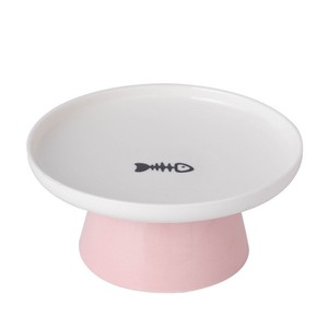 Bols à nourriture pour chat en céramique surélevés, ensemble de bols à eau pour animaux de compagnie avec tapis pour chats et chiens - Product Image 4