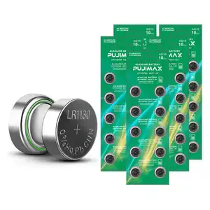 PUJIMAX מפעל סיטונאי 50pcs 1.5v כפתור תא סוללה אלקליין סוללות lr54 ag10 סוללה עבור שלט רחוק שעונים