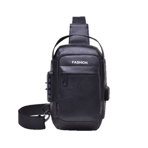 Men's Chest Bag Crossbody Bag Multi Functional Waterproof USB Port Leisure Travel Spring 2025 Classic Black - Product Image 2