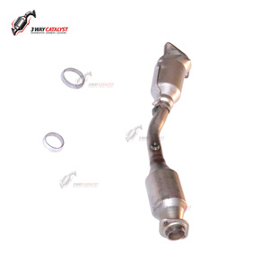 Nouveau <span class=keywords><strong>catalyseur</strong></span> à trois voies à ajustement parfait convertisseur catalytique à double revêtement 409L en acier inoxydable Euro V Diesel Position avant en gros - Product Image 5