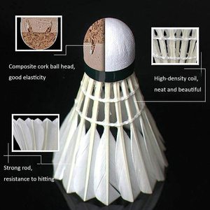 Bwf produttore livello torneo di grado Super classe piuma d'oca Badminton volano per la formazione di giocatori professionisti - Product Image 4