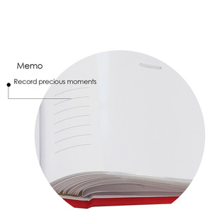 <span class=keywords><strong>Album</strong></span> Memo Slip-in 4x6 rosso con copertina in tessuto <span class=keywords><strong>200</strong></span> <span class=keywords><strong>foto</strong></span> da collezione saldato rilegato - Product Image 4