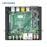 Linkleaps N100 Mini PC industrial integrado con refrigeración activa Dual GbE LAN 3 HD Display 8 puertos USB para el hogar o la oficina