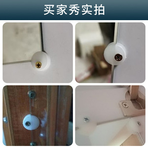 Clip de plástico transparente para espejo Ying Sheng, soporte de vidrio para fijación de armarios. - Product Image 4