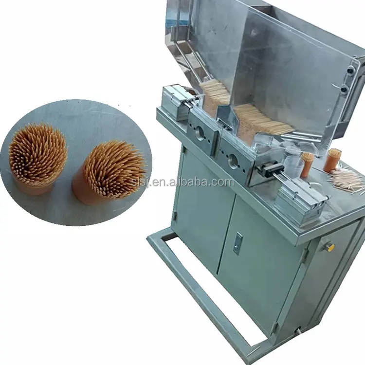Máquina de fabricación de palillos de madera, máquina de llenado de botellas de palillos de dientes en línea de producción de palillos de madera