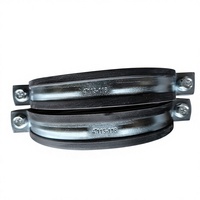 Collier de serrage pour tuyau en acier inoxydable 304, réglable, métrique, à double écrou, sans traitement de surface