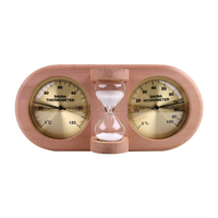 Aksesoris Sauna Cedar Termometer dan Higrometer Jam Pasir 2 in 1 Dijual