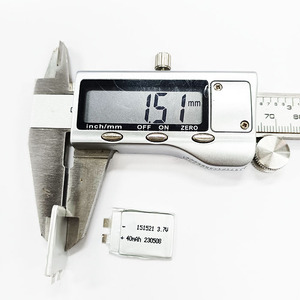 Заводская поставка ультратонкий 3,7 В 151521 40 мАч полимерный аккумулятор ячеек высокой емкости 1,5 мм толщина мешочек литий-ионные батареи - Product Image 5