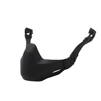 Masque facial pliable avec protège-menton, casque tactique universel pour activités de plein air, adapté aux accessoires de casque pour l'entraînement en extérieur