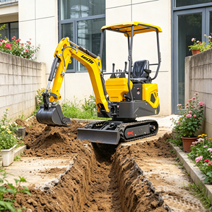 Productos Más Vendidos a Nivel Mundial, Mini Excavadora de 1.2 T a Bajo Precio, Maquinaria para Movimiento de Tierras, Excavadora Pequeña para Granjas - Product Image 1