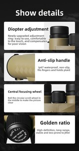 ODM OEM Jumelles télémètre laser <span class=keywords><strong>10x42</strong></span> avec écran LCD noir haute transparence, portée de 1500 m, jumelles laser de <span class=keywords><strong>sport</strong></span> - Product Image 4