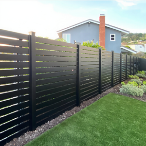 Paneles de Cerca de Aluminio para Exteriores, Estilo Horizontal y Vertical de 10 pies, con Postes y Luces LED, Ecológicos - Product Image 3