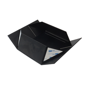 कस्टम डीलक्स काले चुंबकीय क्लैमशेल सील कठोर बक्से तह जूते उपहार बॉक्स के लिए कार्डबोर्ड - Product Image 5