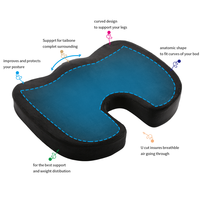 Coussin de siège haut de gamme en forme de U pour les douleurs dorsales