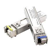 1.25G BIDI SFP TX1310 RX1550 20km LC Optical Transceiver 5G FTTH Kompatibel dengan H3C Mendukung DDM