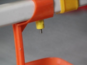 Bebedor de mamilo e frangos, sistema para fazenda, automático, aves, plástico, vermelho e branco, material de cor de pvc - Product Image 4