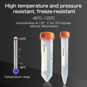 Laboratório plástico estéril centrífuga tubo azul parafuso 50 <span class=keywords><strong>ml</strong></span> 15ml redondo cônico inferior centrífuga tubo - Product Image 3