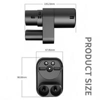 Adaptateur de charge CCS2 vers Type2 AC pour France, convertisseur de prise Mennekes pour borne de recharge murale domestique avec indice de protection IP65