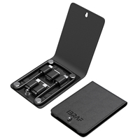 Carte Sim multifonction de luxe en cuir Pin Usb Type C Adaptateur 28Cm Téléphone Date Câble Boîte de rangement Set pour Iphone