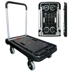 Новый дизайн складной 250 кг алюминиевая платформа ручная тележка колеса для багажа транспортировки