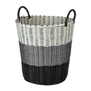 Youcin Laundry <b>Basket</b> Round PP <b>Plastic</b> Durable Clothes Storage Organizer for Bathroom Bedroom Balcony Household Use - Product Image 5