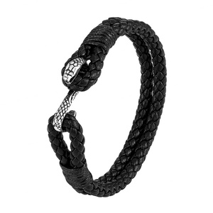 Pulseras de Moda Vintage de Acero Inoxidable con Diseño de Serpiente para Hombre, Venta al por Mayor 2024 - Product Image 1