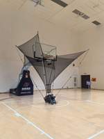 Machine de basketball intelligente avec écran de comptage, lanceur de balles automatique portable, entraîneur de tir intelligent pour la pratique sur le terrain