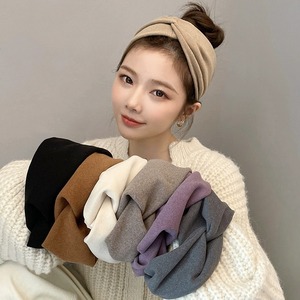 Wholesale Korean Elegant Wide Hairband for Women Gentle Autumn Winter Simple <strong>Face</strong> <strong>Washing</strong> <strong>Headband</strong> Daily Wear Hair Accessory - Product Image 1