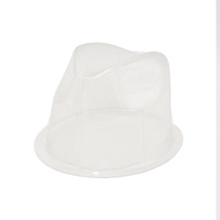 Protéger le porte-chapeau haut de forme transparent noir dur anti-écrasement feutre chapeau transport anti-déformation commerce extérieur transfrontalier