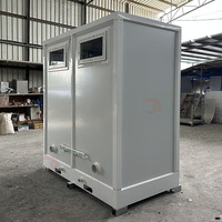 Salle de Bain Extérieure Préfabriquée, Cabine de Douche, Unité de Toilettes Mobile, WC Public Préfabriqué, Vestiaire Sanitaire pour Ouvriers