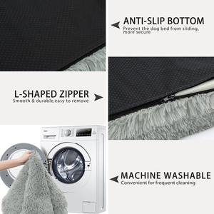 Cama para Mascotas de Lujo Suave y Acogedora, Rectangular, de Fibra Sólida, Anti-Ansiedad, Cómoda y Relajante para Perros y Gatos - Product Image 4