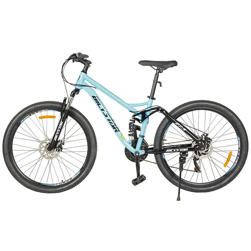Mavi 27 inç 29 onch tam süspansiyon resim dağ bisikleti/ucuz karbon 29er 120mm dağ bisikleti/dağ bisikleti