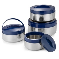 Garder au chaud casserole chauffe-aliments 4 pièces ensemble 1l/2l/3l/4l/6l acier inoxydable stockage thermique isolé soupe casserole ensemble