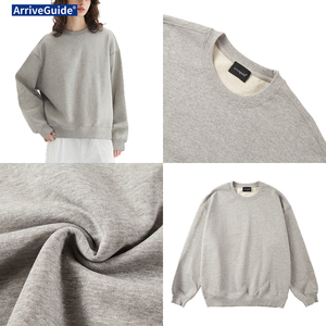 Felpa Girocollo Unisex Invernale 450gsm Pesante 100% Cotone French Terry Tinta Unita Anti-Restringimento per Ordini all'Ingrosso - Product Image 4